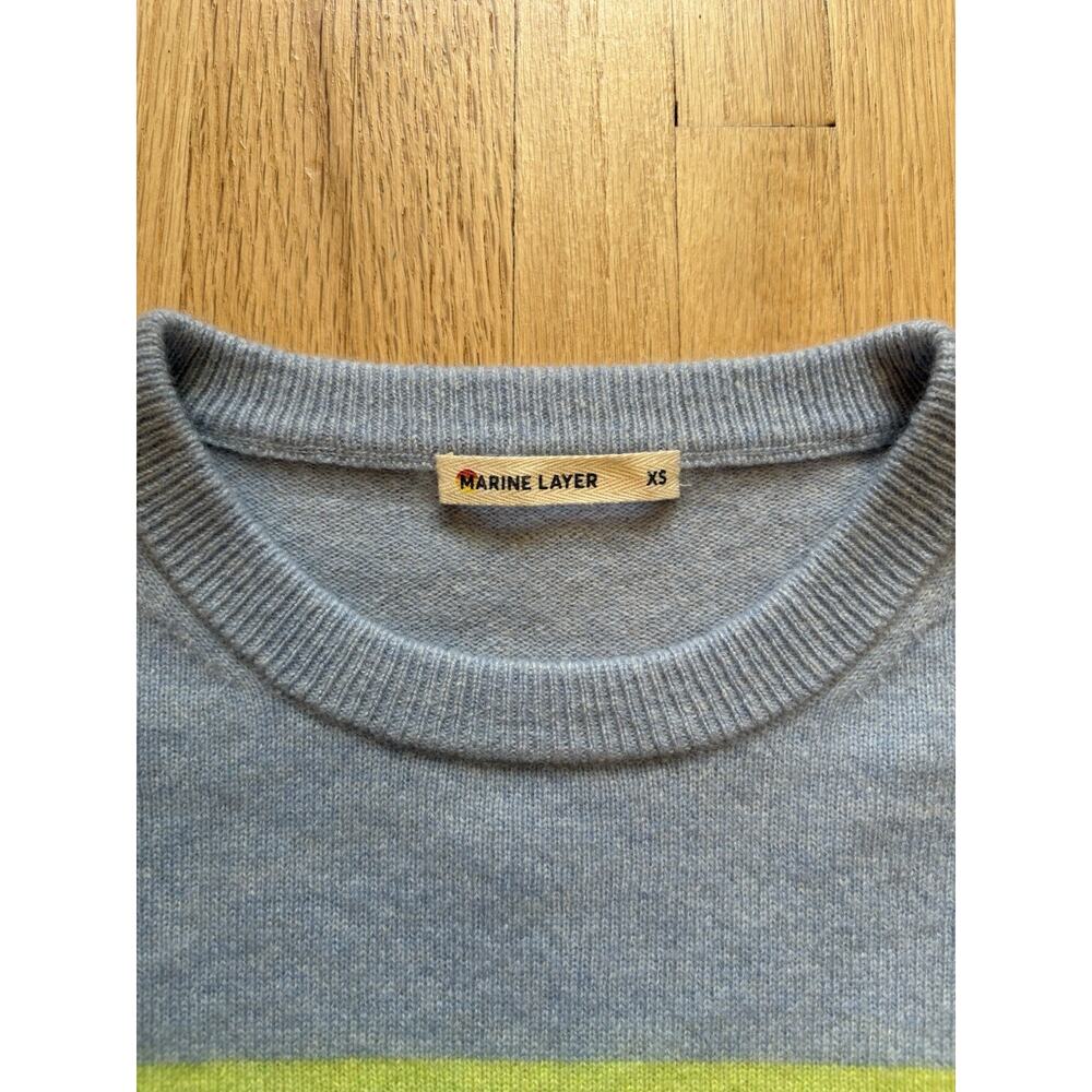Marine Layer Harper Cashmere Sweater XS Layered Luxury Cabincore Workwear - Picture 8 of 9
